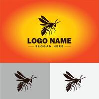 wasp logo vector art icon graphics for company brand business icon wasp Logo template