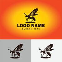 wasp logo vector art icon graphics for company brand business icon wasp Logo template