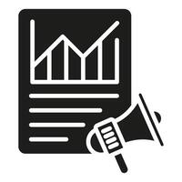 PR Metrics icon line vector illustration
