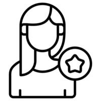 Influencer Relations icon line vector illustration