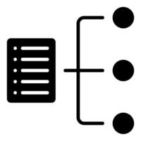 Classification icon line vector illustration