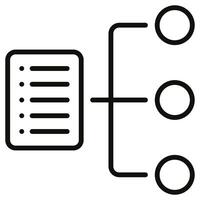 Classification icon line vector illustration