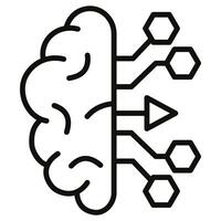 Predictive Insights icon line vector illustration