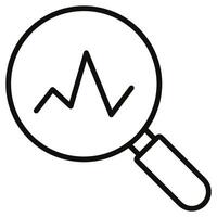 Anomaly Detection icon line vector illustration