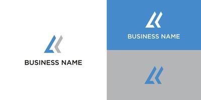 flat design ck or kc template vector