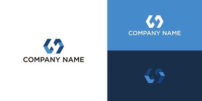 CH or HC Initial modern Logo vector