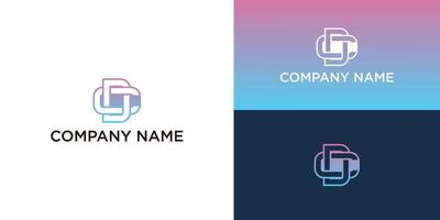 initial dc or cd logo icon design template elements vector