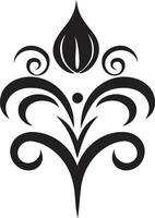 botánico encanto vector floral emblema encantado elegancia decorativo floral icono