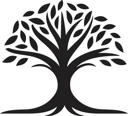 Canopy Essence Tree Emblem Design Verdant Legacy Iconic Tree Logo Icon