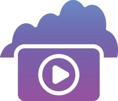 Cloud Videos Vector Icon Vector Icon