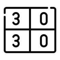números línea icono antecedentes blanco vector