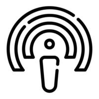 network Line Icon Background White vector