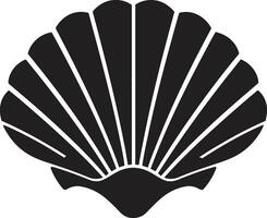 Shellfish Showcase Unfurled Iconic Emblem Icon Coastal Collection Illuminated Vector Logo Design