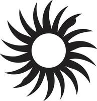 Sunny Splendor Sun Logo Design Bright Burst Sun Mark vector