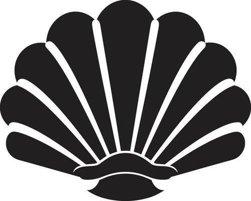Shellfish Serenade Illuminated Iconic Emblem Icon Seafloor Gems Unveiled Logo Vector Design