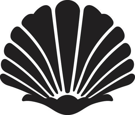 Ocean Treasures Vector Logo Design Shellfish Showcase Iconic Emblem Design