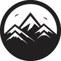 Highland Elegance Mountain Vector Icon Majestic Uplift Iconic Mountain Symbol