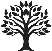 Silent Sentinels Tree Iconic Image Rooted Legacy Tree Vector Icon