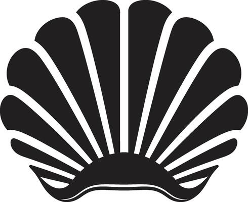 Aquatic Adornments Vector Logo Icon Shellfish Radiance Iconic Logo Design