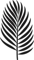 TropicalBloom Stylish Palm Icon FoliageFusion Artistic Leaf Vector
