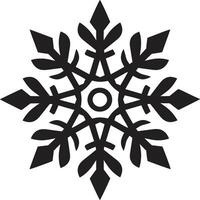 Crystalline Elegance Illuminated Vector Logo Design Snowflakes Radiance Unveiled Iconic Emblem Design