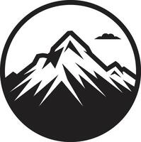 Iconic Ascent Mountain Image Alpine Majesty Mountain Vector Icon