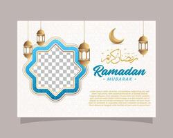 elegante Ramadán kareem fondo, para póster, marco concepto, volantes, póster. vector ilustración