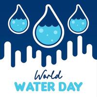 World water day background illustration vector