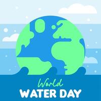 World water day background illustration vector