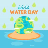 World water day background illustration vector