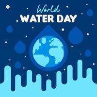 World water day background illustration vector