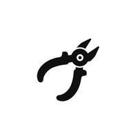 Pliers icon isolated on white background vector