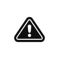 Warning icon isolated on white background vector