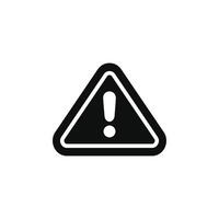 Warning icon isolated on white background vector