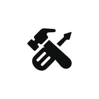 Tools icon isolated on white background vector