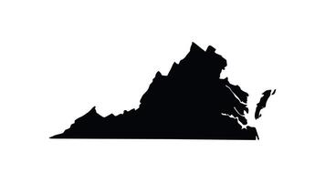 animation forming a map of the state of Virginia video