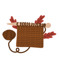 Knitting pattern illustration png