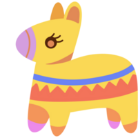 färgrik pinata illustration png