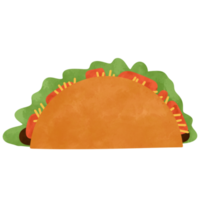 Tacos time illustration png