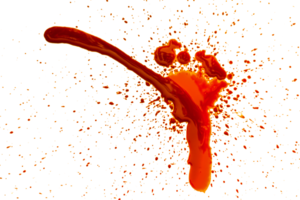 Red Splash with Blood Drops png