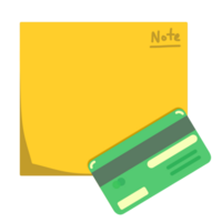 amarelo Nota papel png