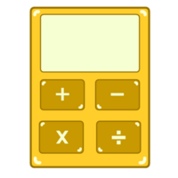 Gelb Taschenrechner Symbol png