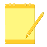 yellow note paper png