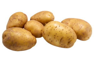 AI generated Potatoes are isolated in a transparent background. Potatoes PNG