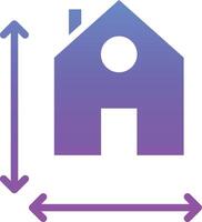 House Measurement Vector Icon