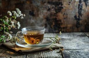 AI generated is it safe to drink tea to treat lung cancer photo