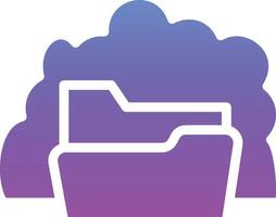 Cloud Folder Vector Icon