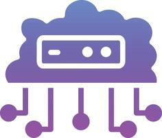 Cloud Networking Vector Icon