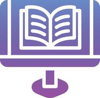 icono de vector de libro abierto