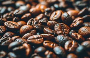 AI generated free printable coffee beans template photo